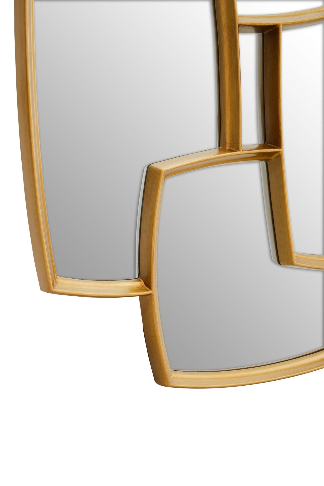 Terni Gold Finish Wall Mirror | Luxury Home Accessories | Heulog Glow