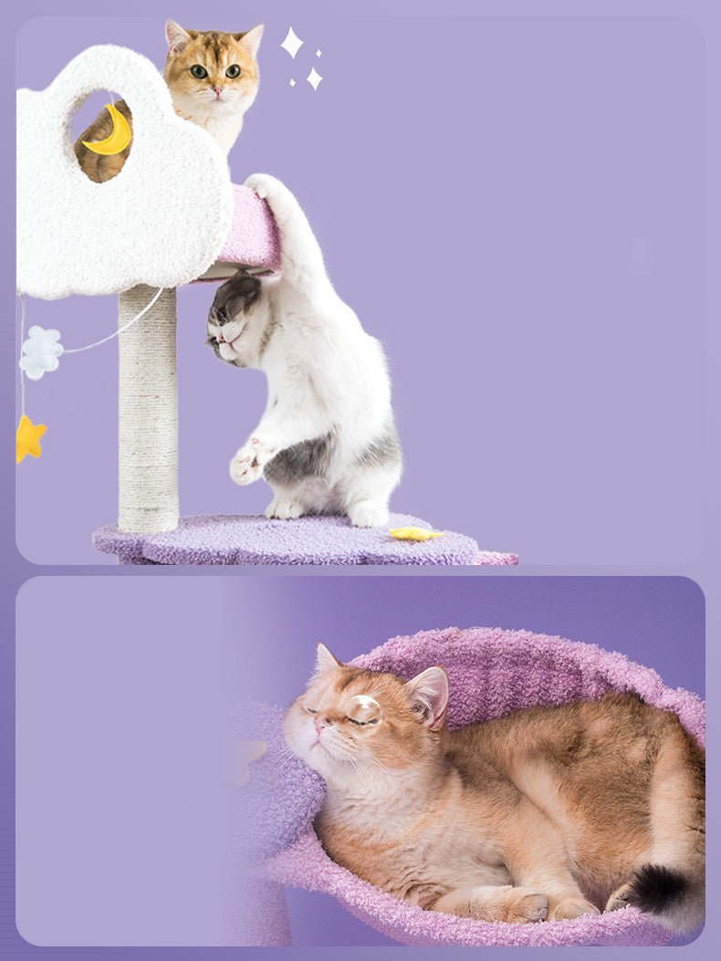 The Cat Climbing Frame Is One-piece Through The Sky And The Sisal Grabbing Post Does Not Occupy An Area | Luxury Home Accessories | Heulog Glow