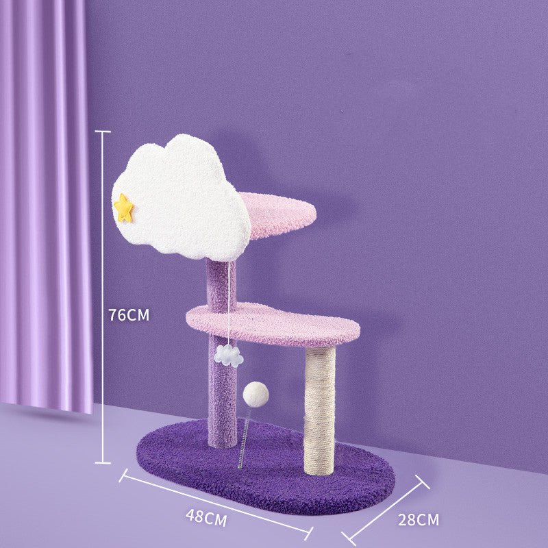The Cat Climbing Frame Is One-piece Through The Sky And The Sisal Grabbing Post Does Not Occupy An Area | Luxury Home Accessories | Heulog Glow