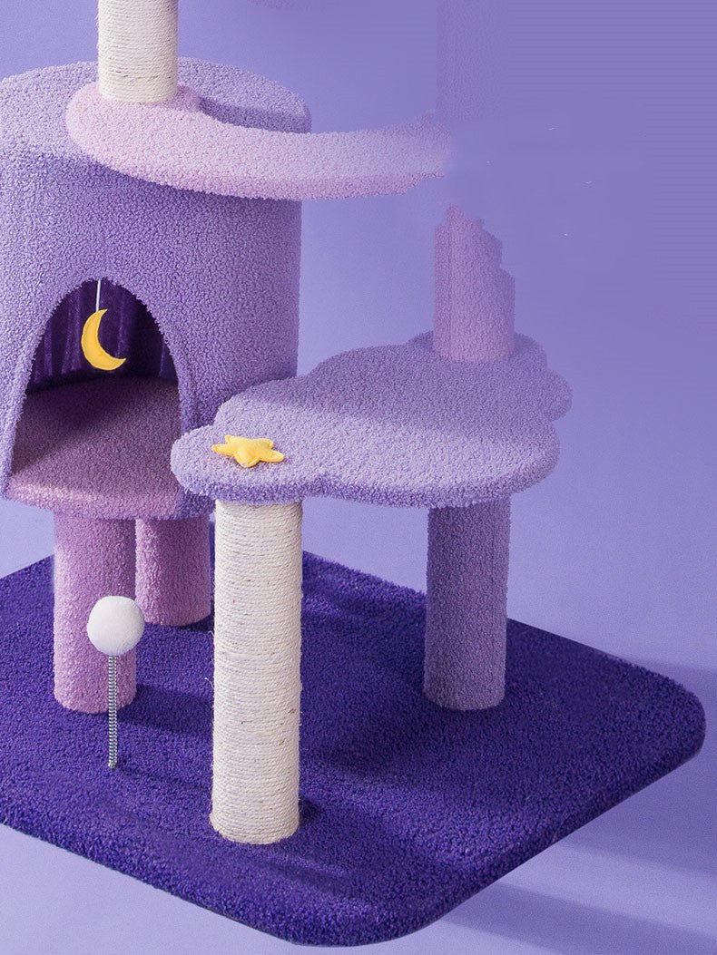 The Cat Climbing Frame Is One-piece Through The Sky And The Sisal Grabbing Post Does Not Occupy An Area | Luxury Home Accessories | Heulog Glow