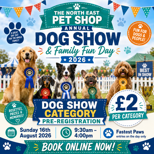 The North East Pet Shop Dog Show 2026 – Pre-Registration | Luxury Home Accessories | Heulog Glow