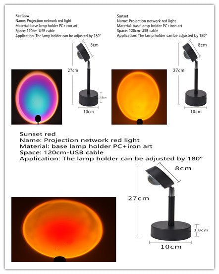 The Sun Never Sets Projection Sunset Atmosphere Light | Luxury Home Accessories | Heulog Glow