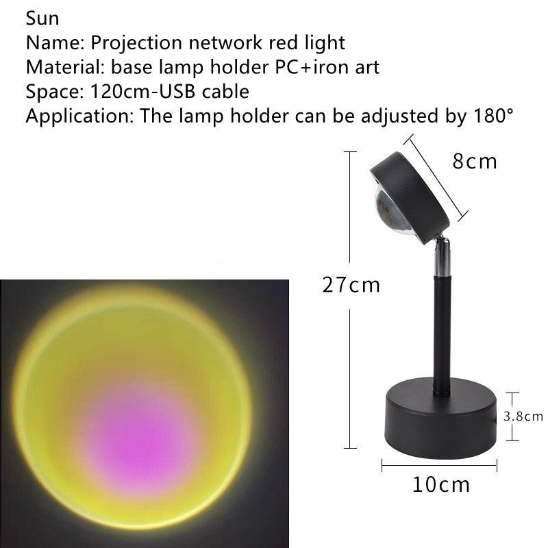 The Sun Never Sets Projection Sunset Atmosphere Light | Luxury Home Accessories | Heulog Glow