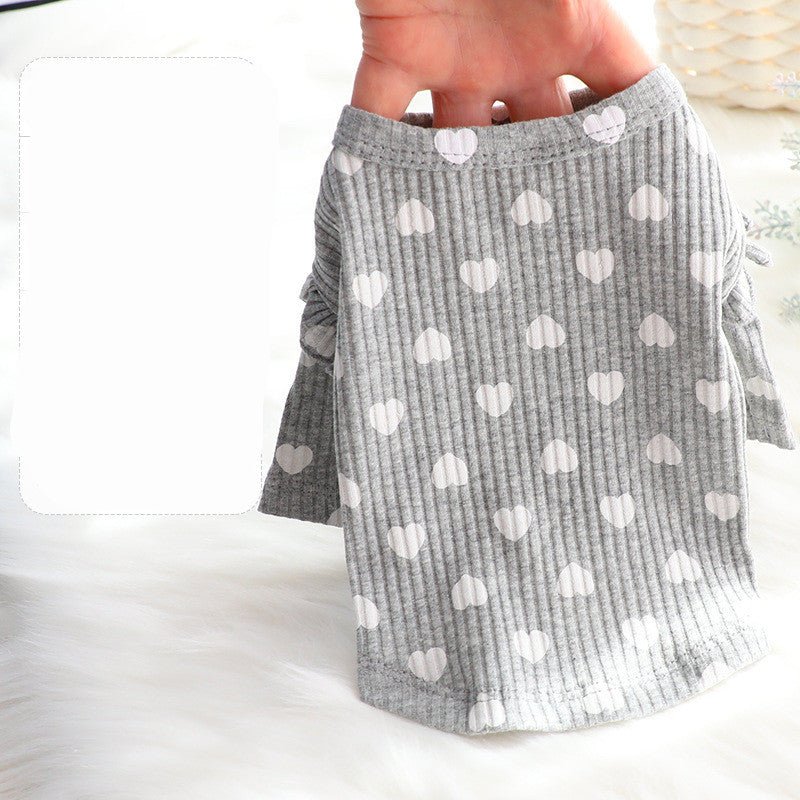 Thin Cat Princess Bottoming Shirt Wholesale Love Cute Cotton Small Dog Pet | Luxury Home Accessories | Heulog Glow
