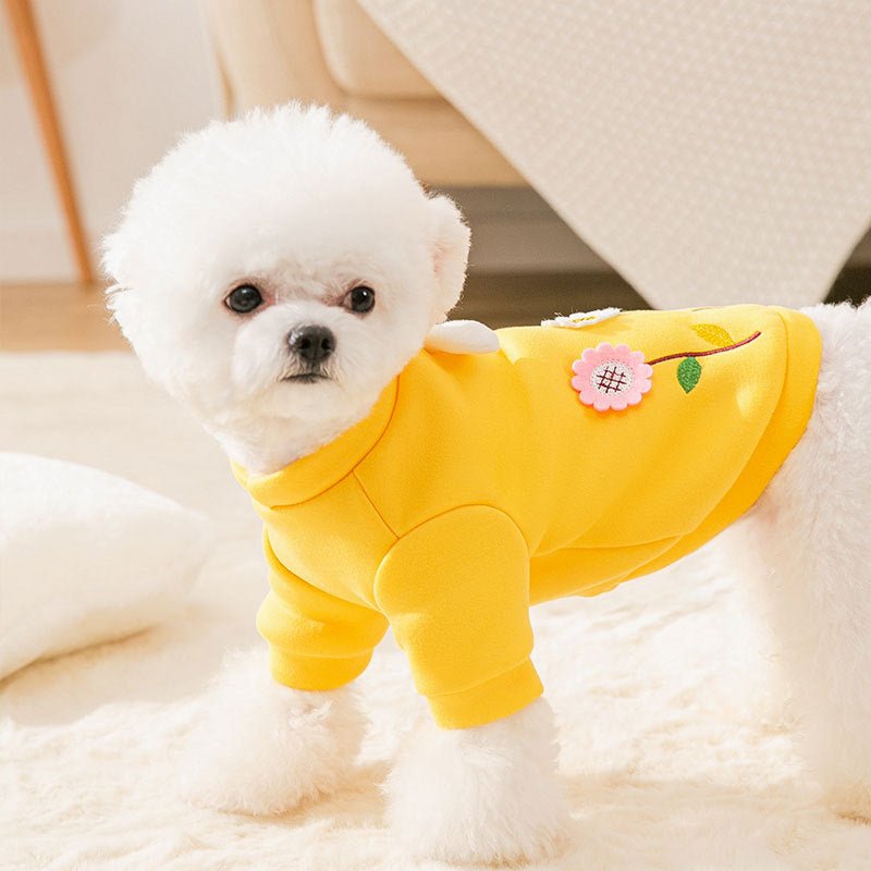 Three-dimensional Flower Sweater Small Pet Clothing | Luxury Home Accessories | Heulog Glow