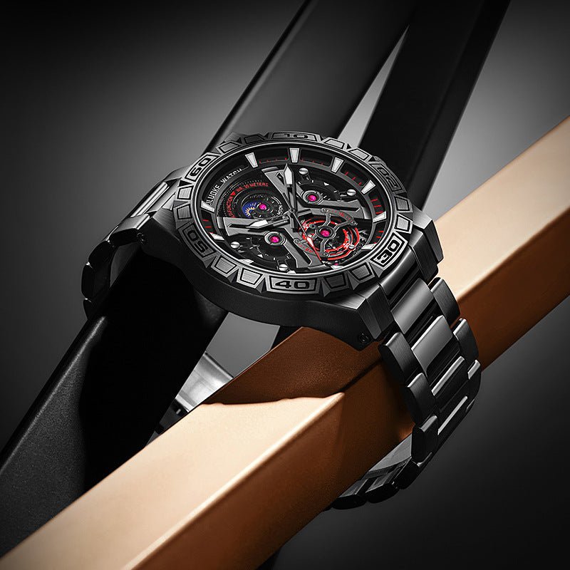 Three-Dimensional Hollow Waterproof Luminous Multifunction Quartz Watch | Luxury Home Accessories | Heulog Glow