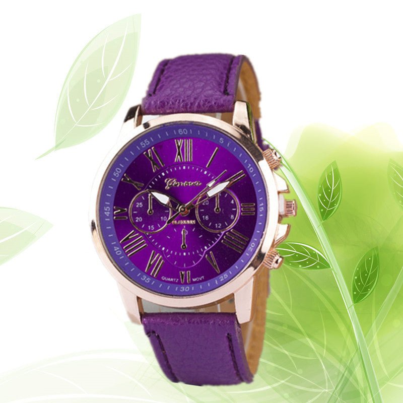 Three eye watches, retro GENEVA, Geneva students, couples, watches, men's belts, quartz trends watches | Luxury Home Accessories | Heulog Glow