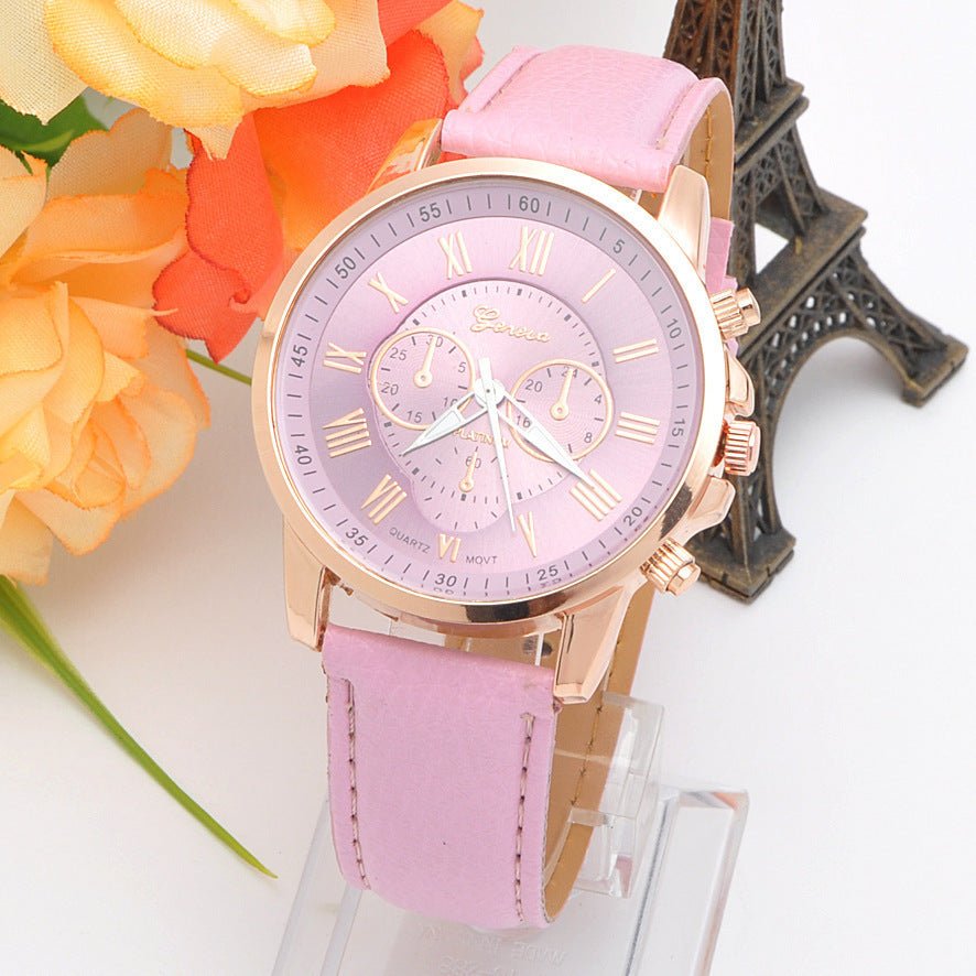 Three eye watches, retro GENEVA, Geneva students, couples, watches, men's belts, quartz trends watches | Luxury Home Accessories | Heulog Glow