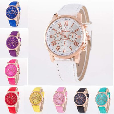 Three eye watches, retro GENEVA, Geneva students, couples, watches, men's belts, quartz trends watches | Luxury Home Accessories | Heulog Glow