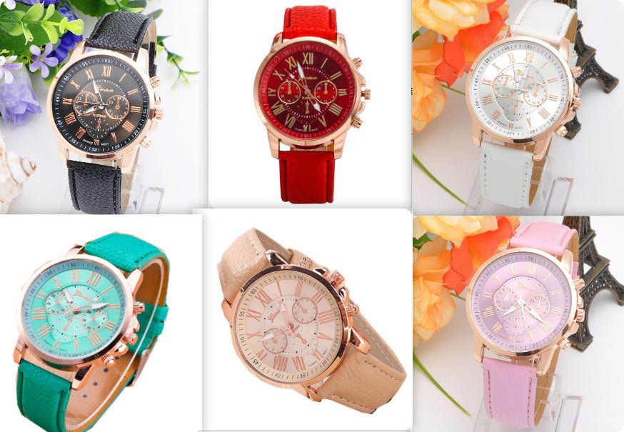 Three eye watches, retro GENEVA, Geneva students, couples, watches, men's belts, quartz trends watches | Luxury Home Accessories | Heulog Glow
