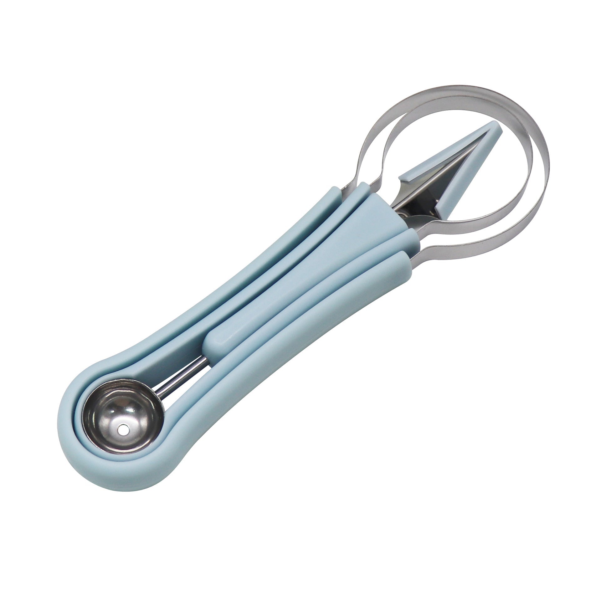 Three-in-one Stainless Steel Multi-purpose Fruit Ball Excavator Spoon Portable Digging Kitchen Tool Summer Party | Luxury Home Accessories | Heulog Glow