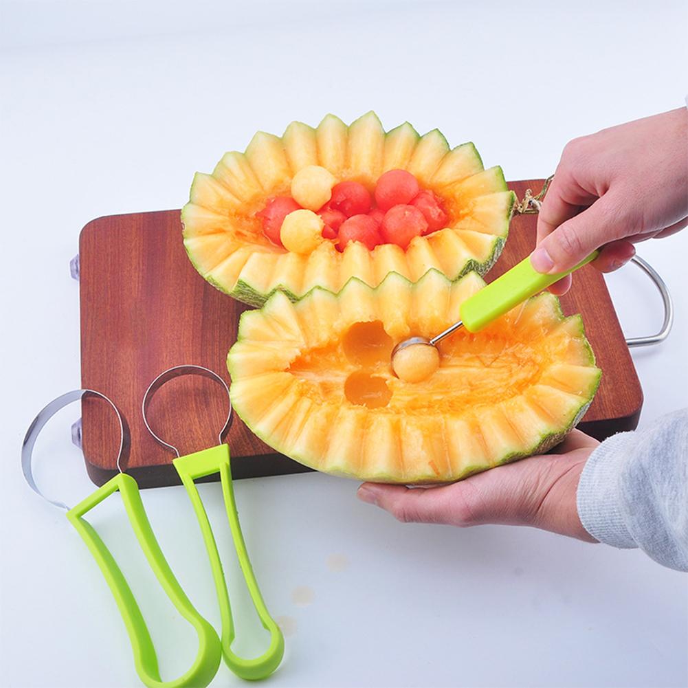 Three-in-one Stainless Steel Multi-purpose Fruit Ball Excavator Spoon Portable Digging Kitchen Tool Summer Party | Luxury Home Accessories | Heulog Glow