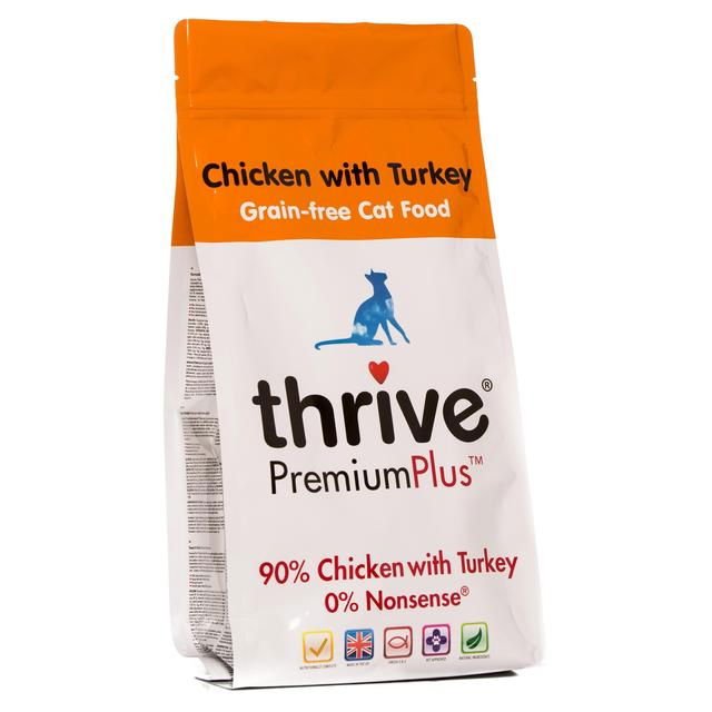 Thrive Cat Adt Premium+ G/Free Chicken With Turkey 1.5kg | Luxury Home Accessories | Heulog Glow