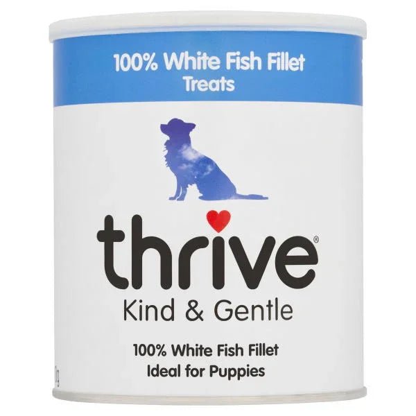 Thrive Kind & Gentle dog treats WHITE FISH Maxi tube 110g | Luxury Home Accessories | Heulog Glow
