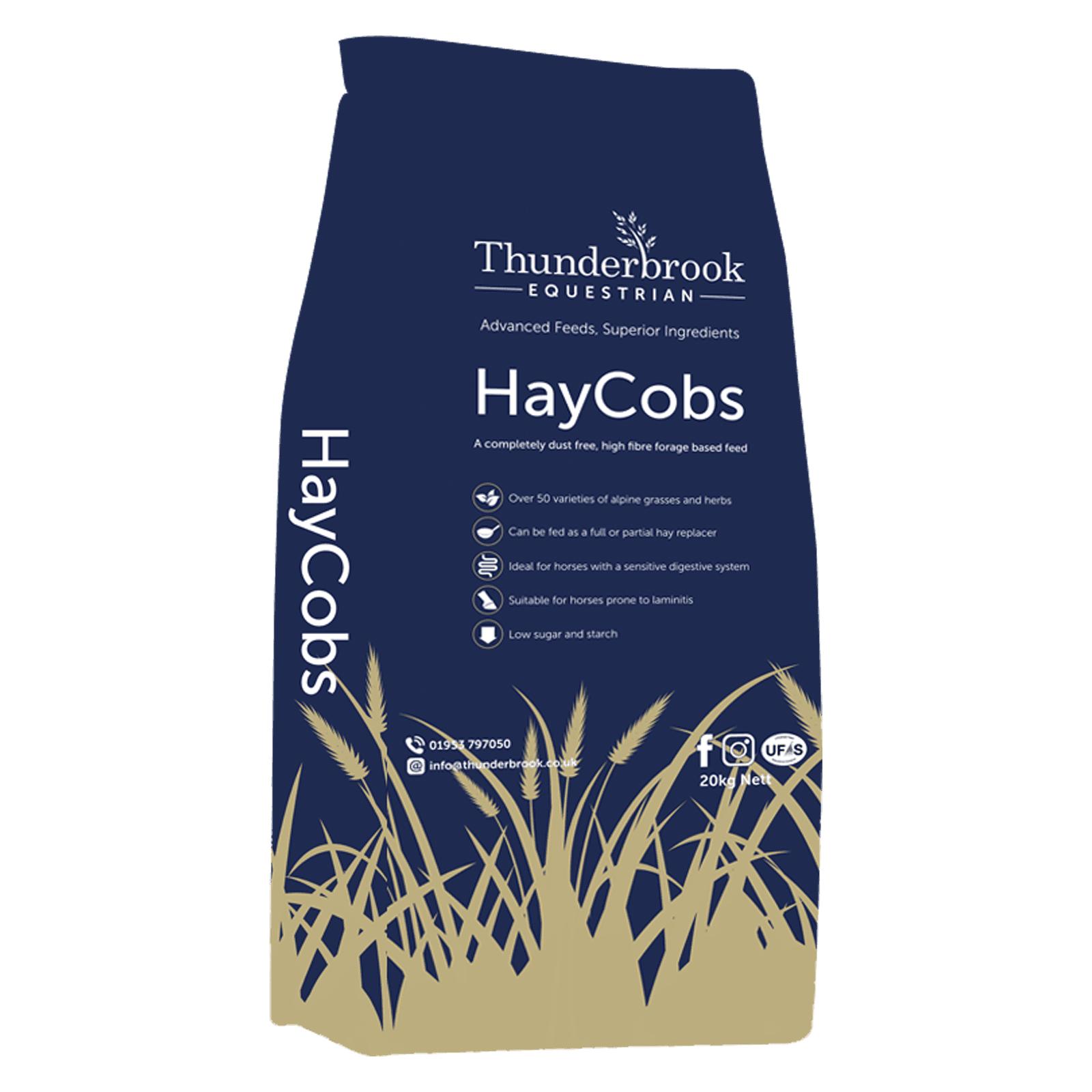 Thunderbrook Equestrian Haycobs 20kg | Luxury Home Accessories | Heulog Glow