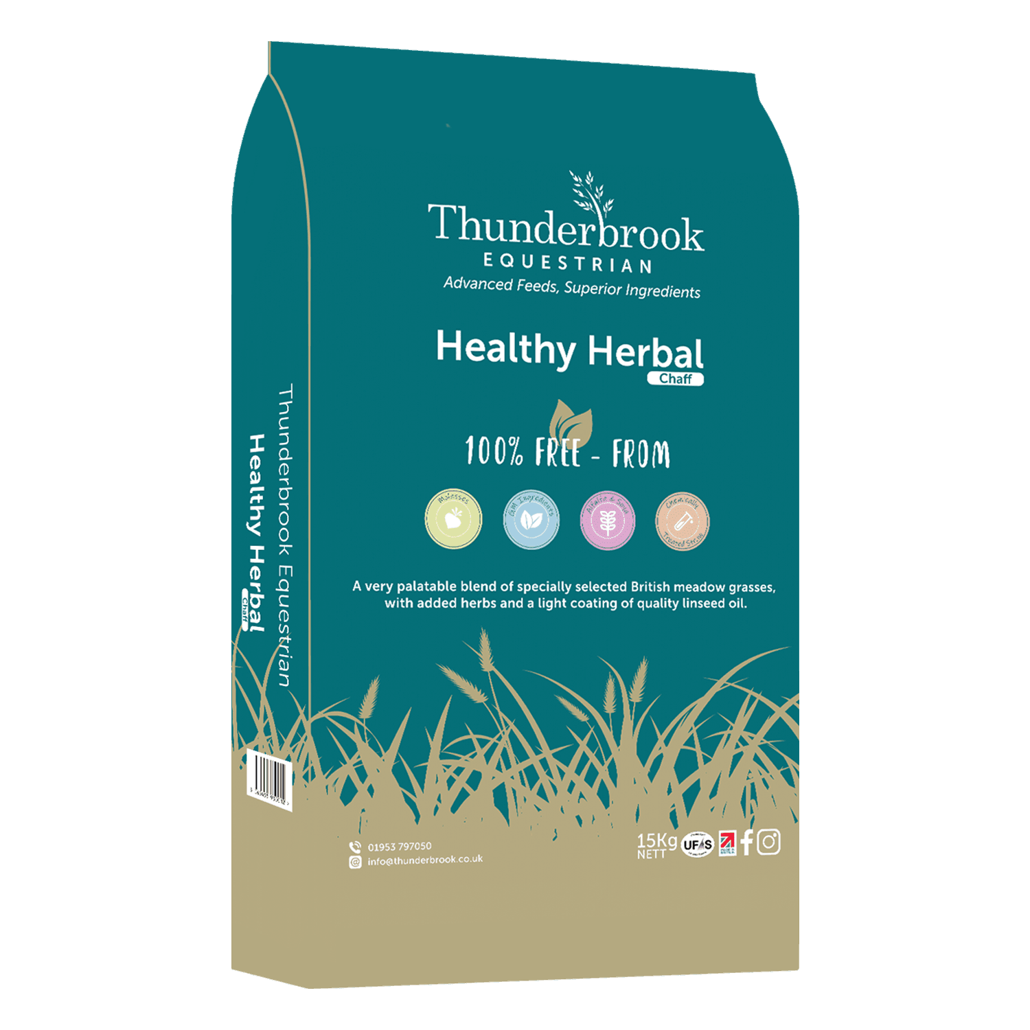 Thunderbrook Equestrian Healthy Herbal Chaff 15kg | Luxury Home Accessories | Heulog Glow