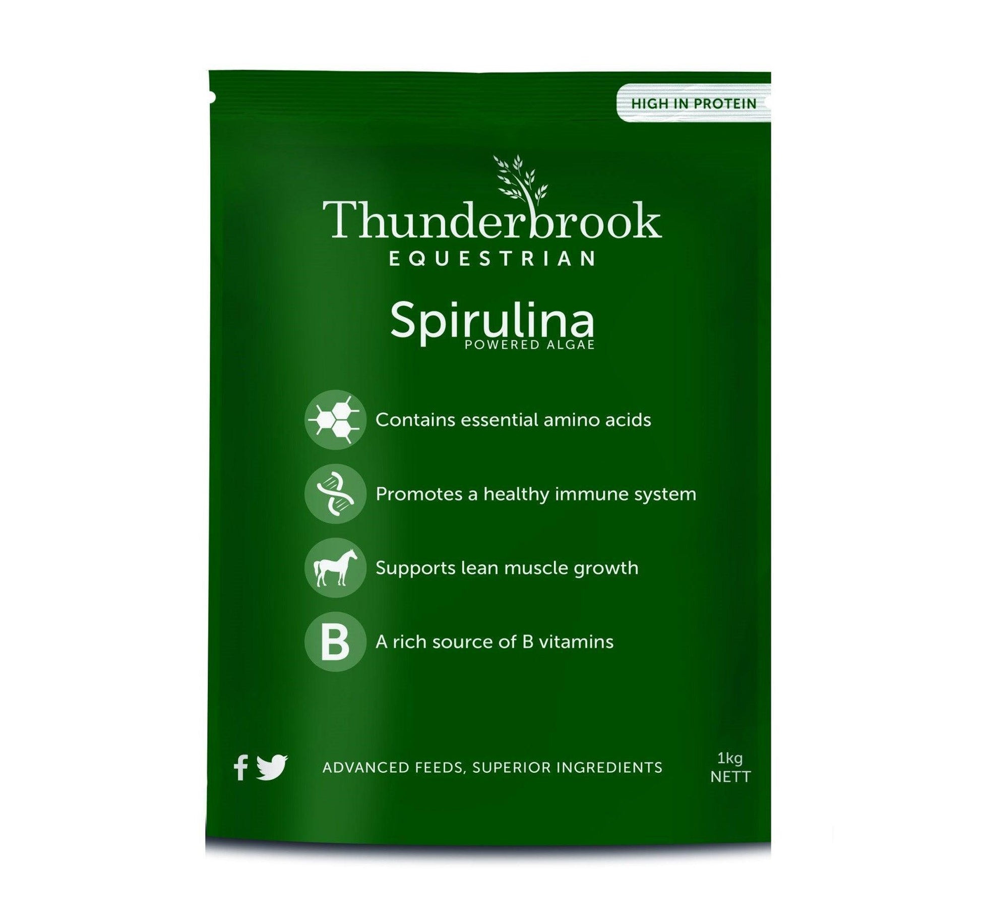 Thunderbrook Equestrian Spirulina Pratensis 1kg | Luxury Home Accessories | Heulog Glow