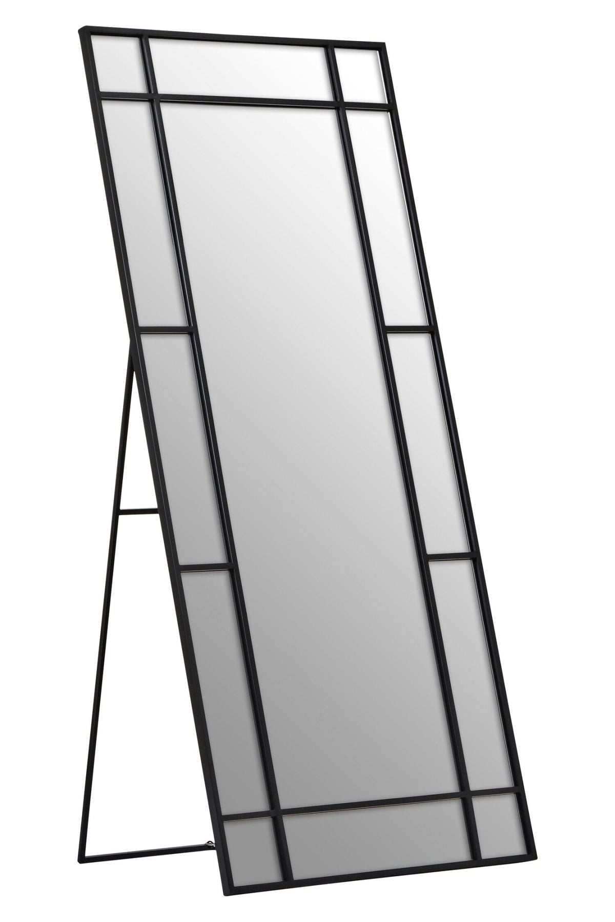 Tiana Floor Standing Mirror Black Frame | Luxury Home Accessories | Heulog Glow