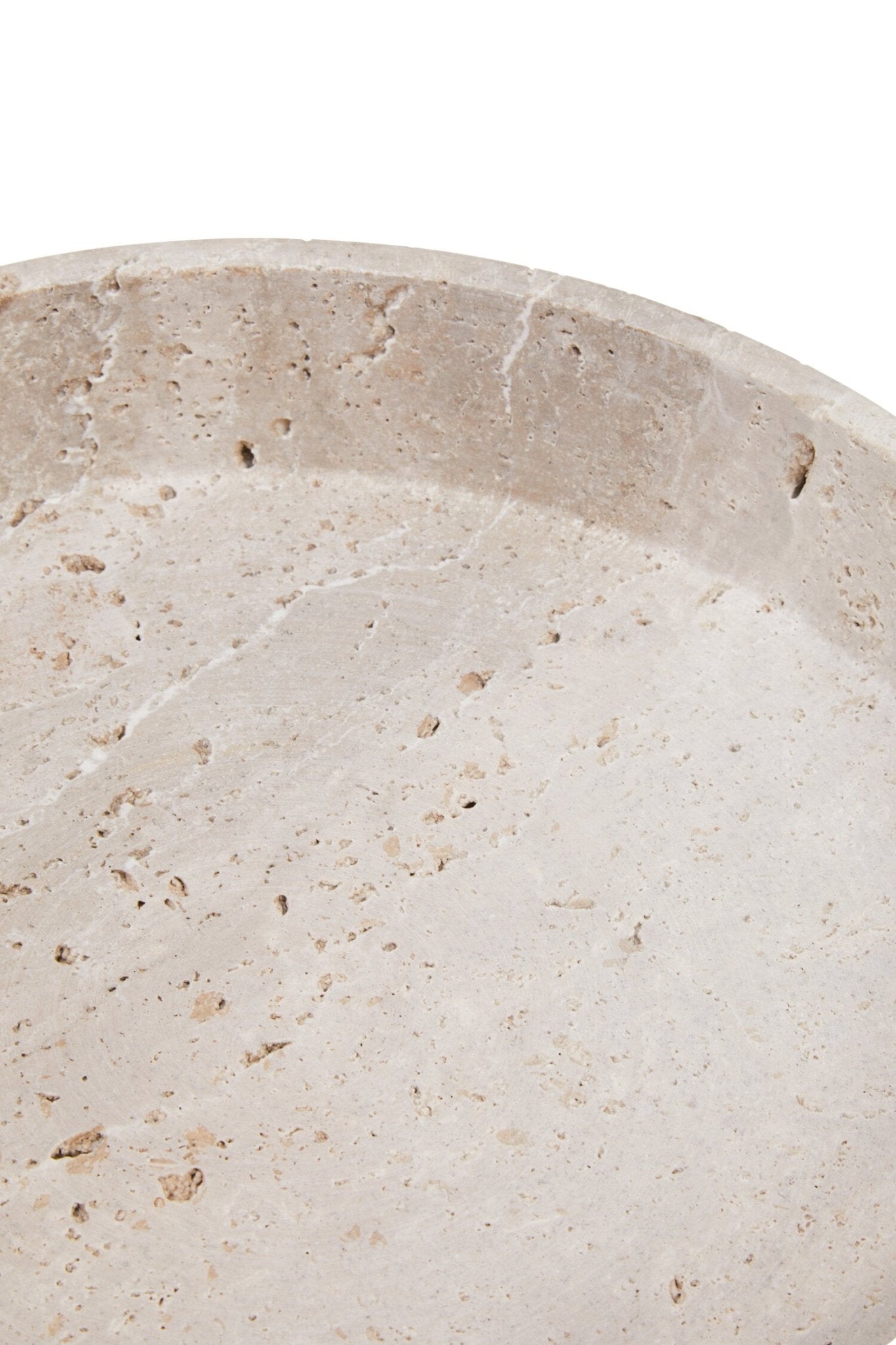 Tibor Travertine Bowl with Raised Edges | Luxury Home Accessories | Heulog Glow