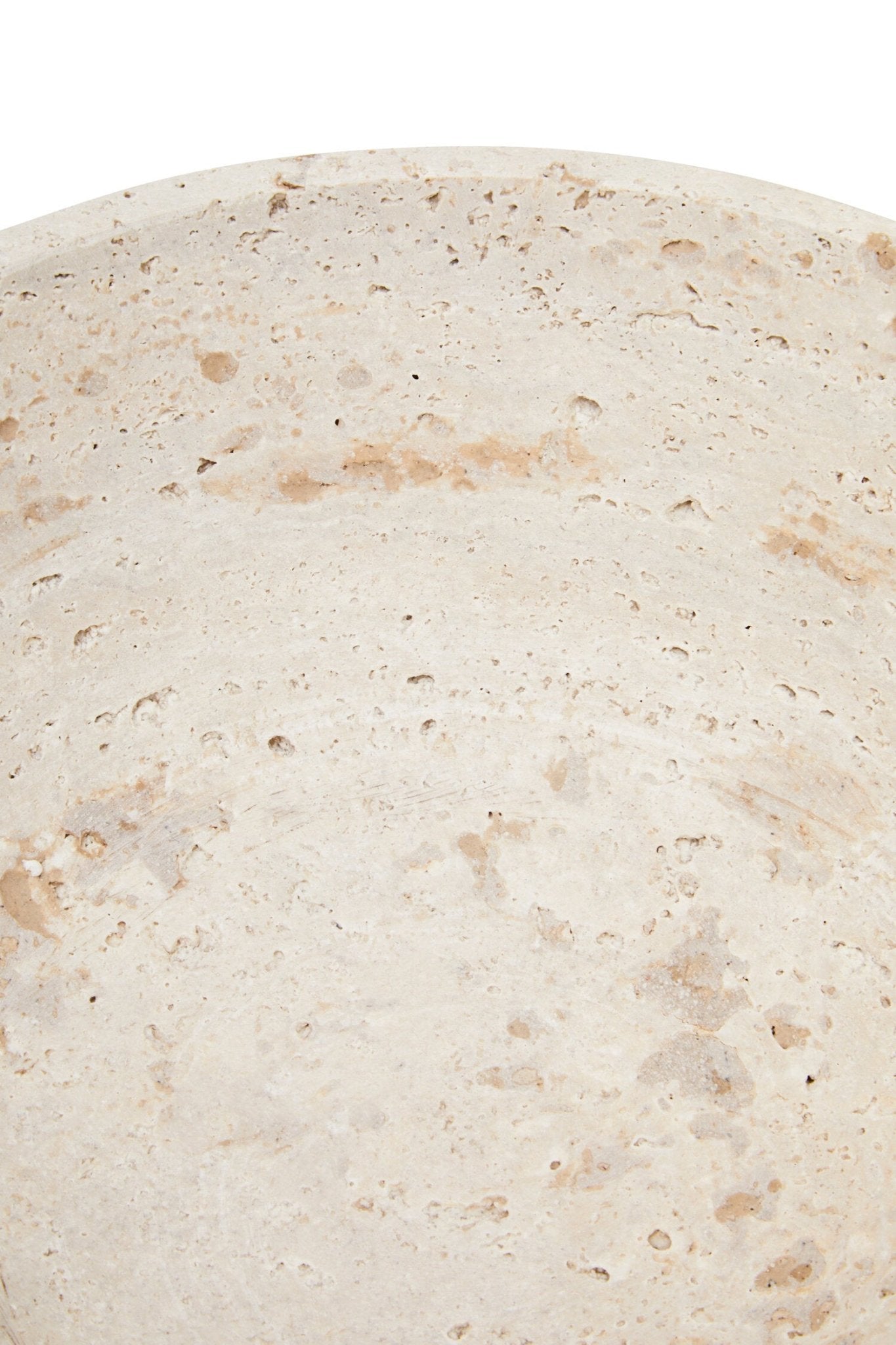 Tibor Travertine Pedestal Bowl | Luxury Home Accessories | Heulog Glow