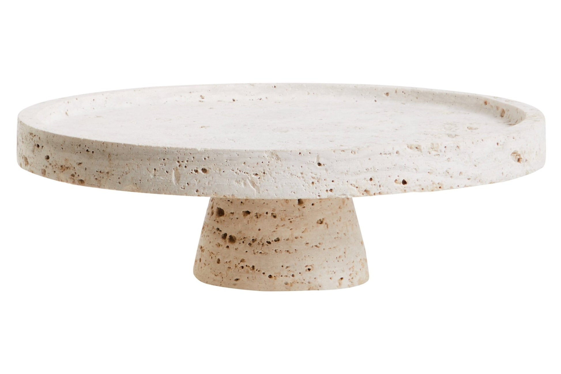 Tibor Travertine Riser | Luxury Home Accessories | Heulog Glow