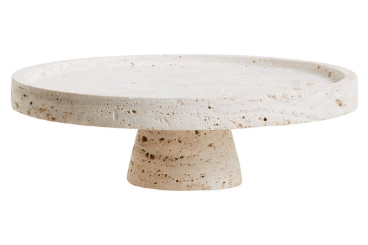 Tibor Travertine Riser | Luxury Home Accessories | Heulog Glow