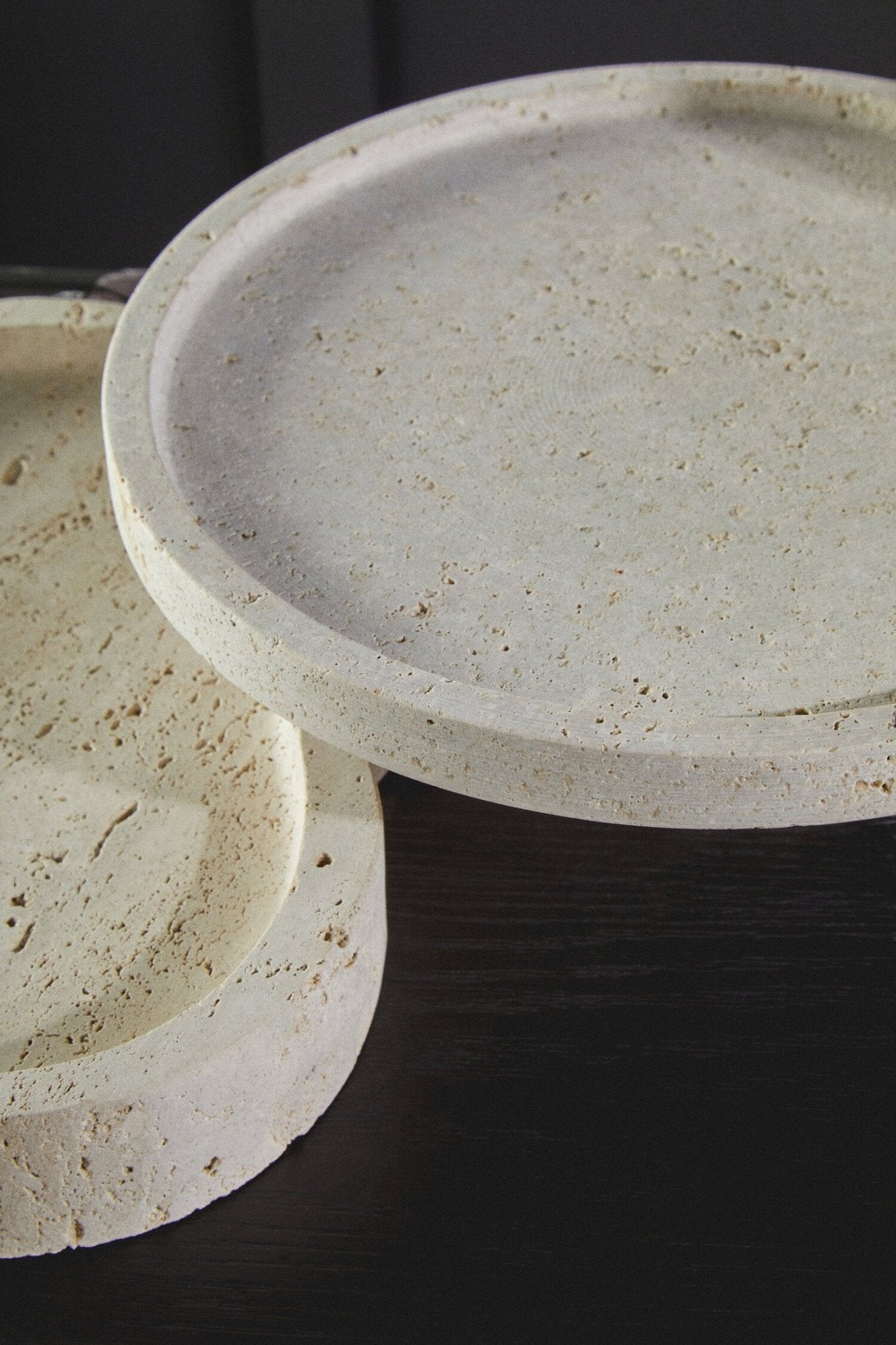 Tibor Travertine Riser | Luxury Home Accessories | Heulog Glow
