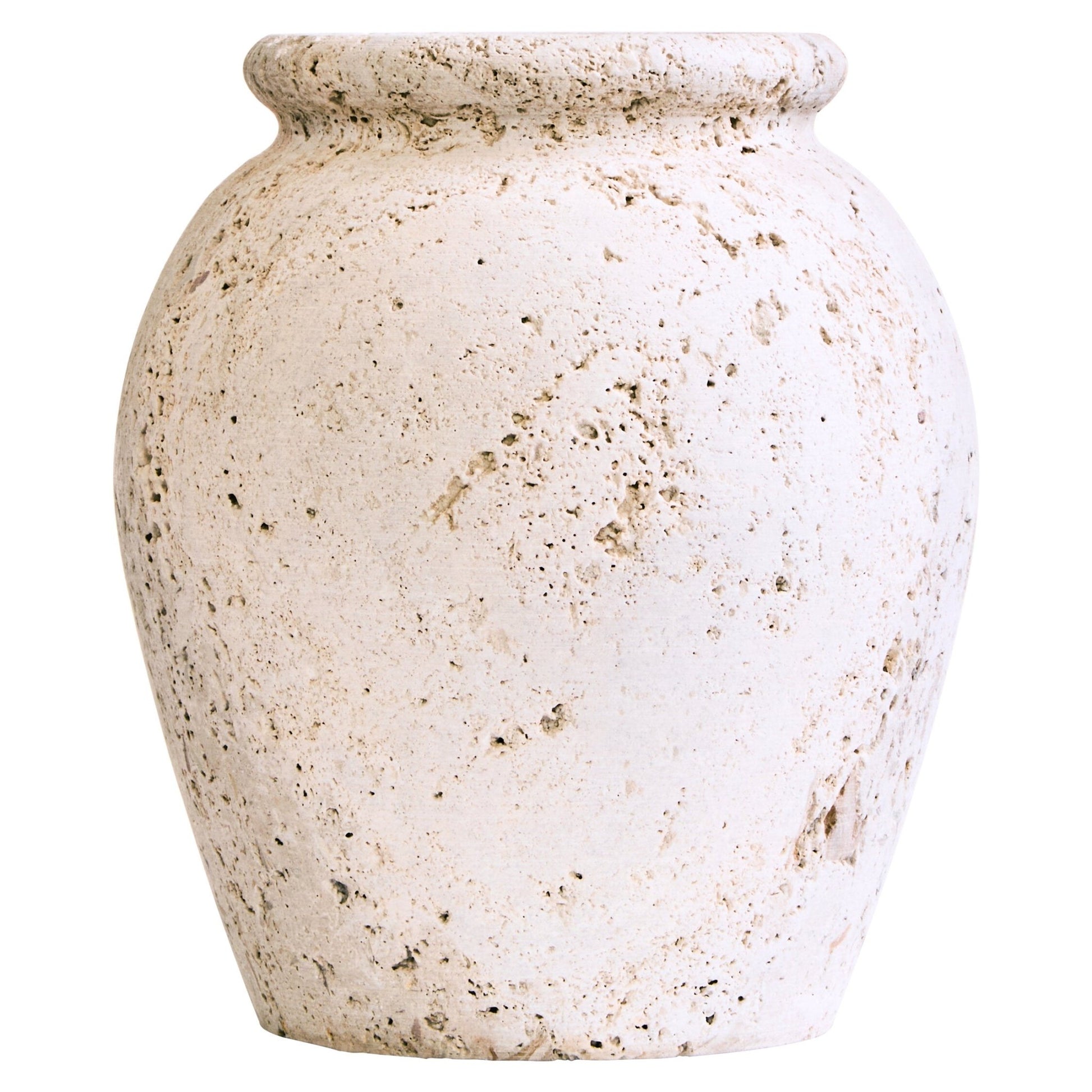 Tibor Travertine Vase | Luxury Home Accessories | Heulog Glow