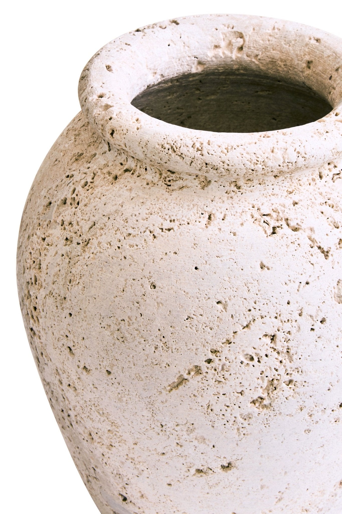 Tibor Travertine Vase | Luxury Home Accessories | Heulog Glow