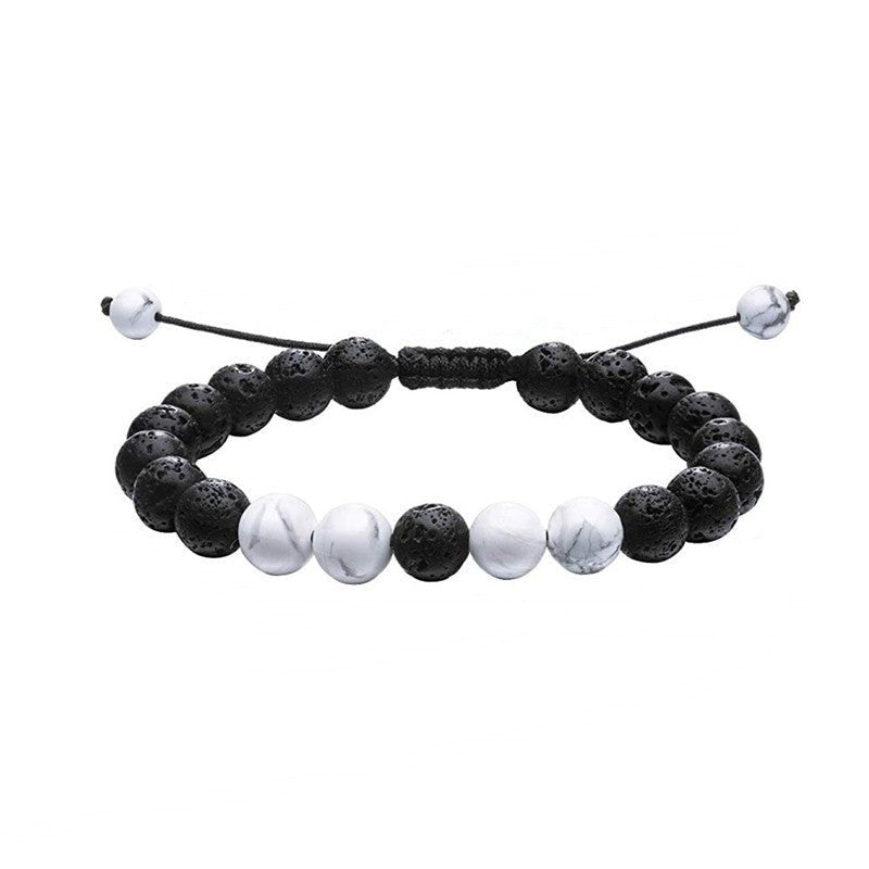Tiger Eye Couple Bracelets Matte Black Agate Beads Bracelet | Luxury Home Accessories | Heulog Glow