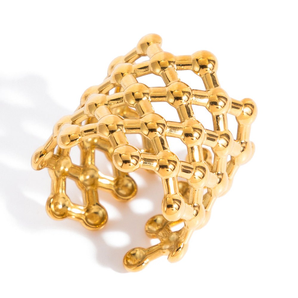 Titanium Steel Does Not Fade Exaggerated Women's Ring | Luxury Home Accessories | Heulog Glow