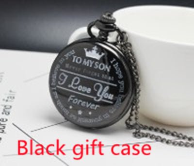 TO MY SON LOVE FOREVER Quartz Pocket Watch | Luxury Home Accessories | Heulog Glow