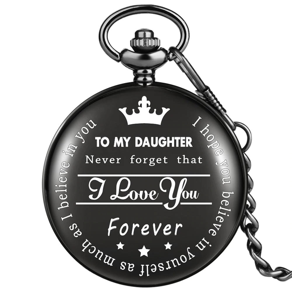 TO MY SON LOVE FOREVER Quartz Pocket Watch | Luxury Home Accessories | Heulog Glow