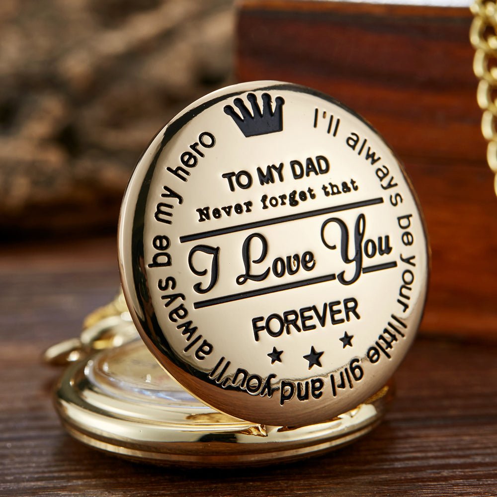 TO MY SON LOVE FOREVER Quartz Pocket Watch | Luxury Home Accessories | Heulog Glow