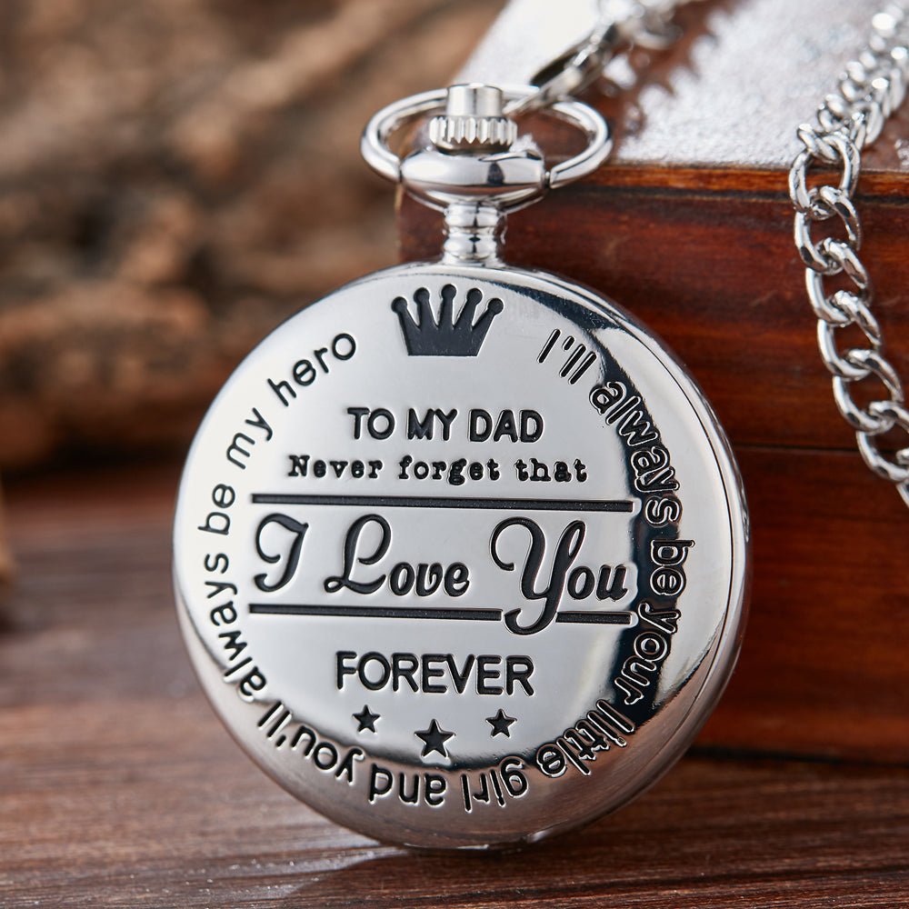 TO MY SON LOVE FOREVER Quartz Pocket Watch | Luxury Home Accessories | Heulog Glow