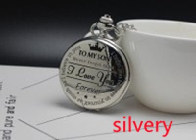 TO MY SON LOVE FOREVER Quartz Pocket Watch | Luxury Home Accessories | Heulog Glow