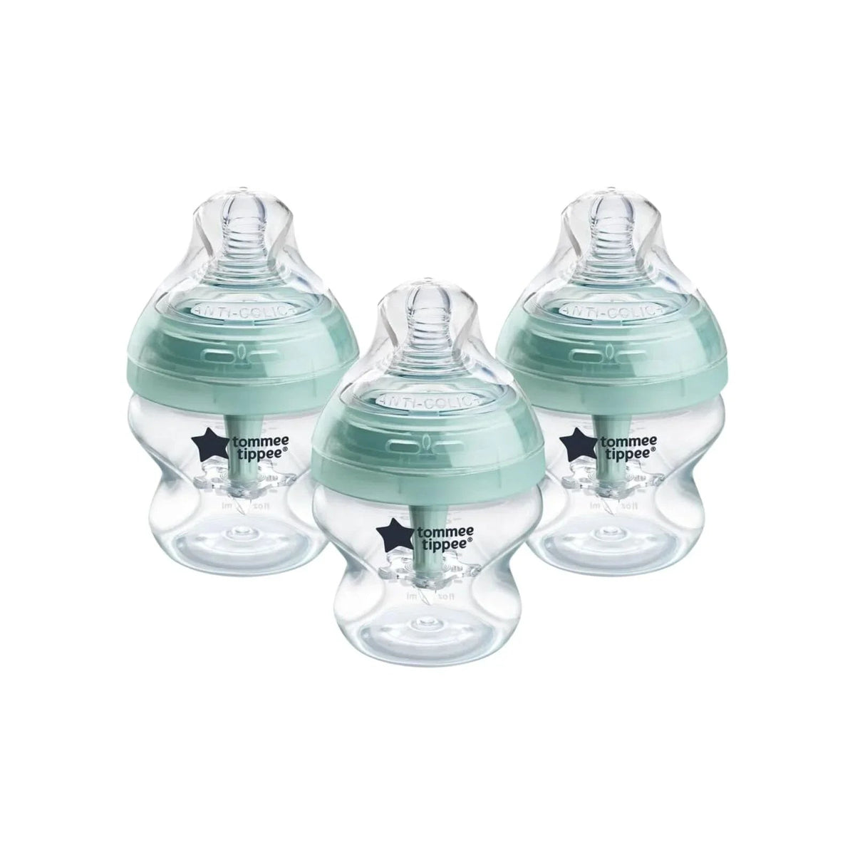 Tommee Tippee Advanced Anti Colic Feeding Bottles 150ml Pack of 3 | Luxury Home Accessories | Heulog Glow
