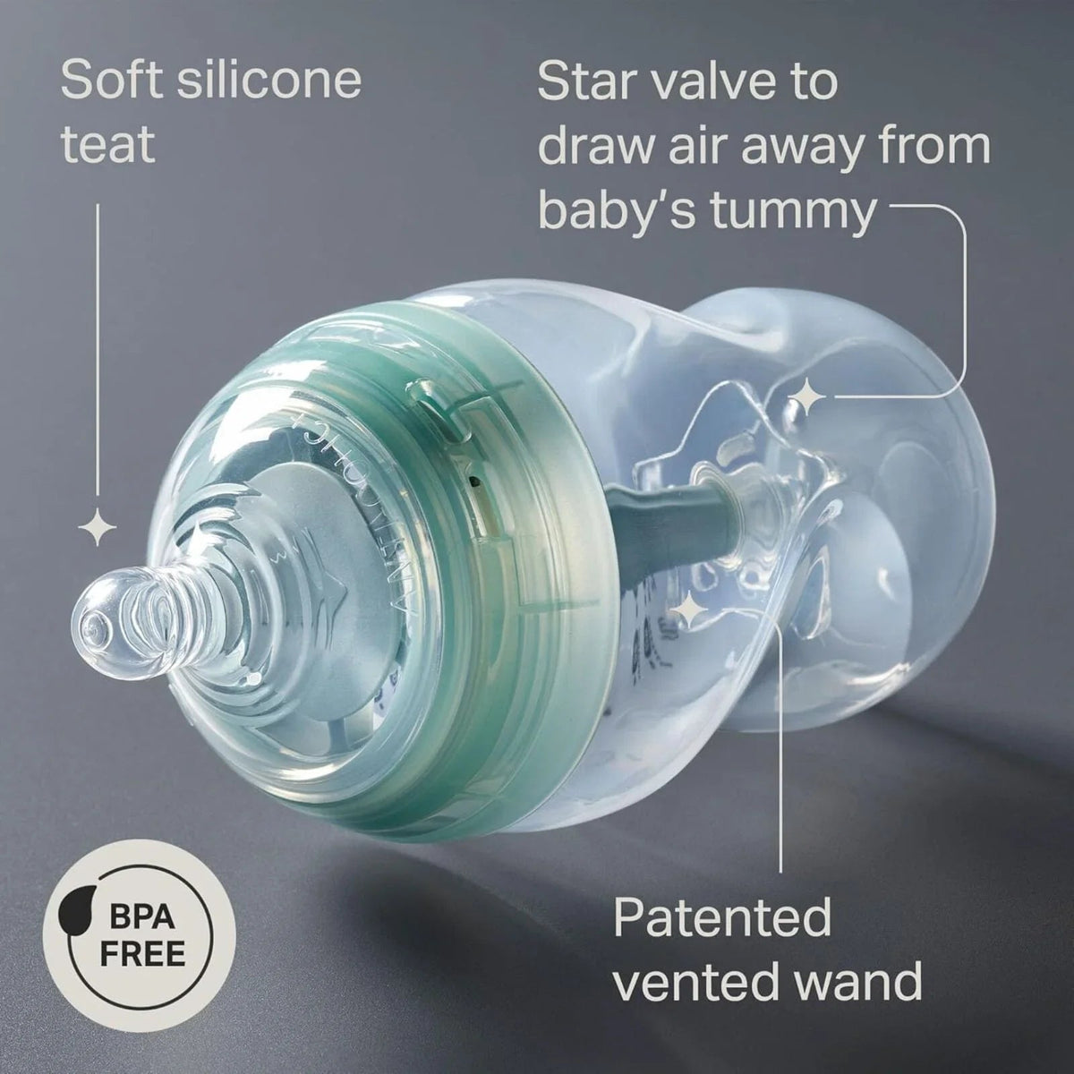 Tommee Tippee Advanced Anti Colic Feeding Bottles 150ml Pack of 3 | Luxury Home Accessories | Heulog Glow