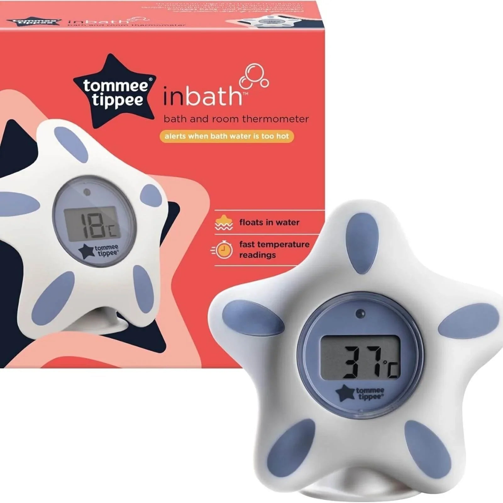 Tommee Tippee Closer to Nature Bath and Room Thermometer | Luxury Home Accessories | Heulog Glow
