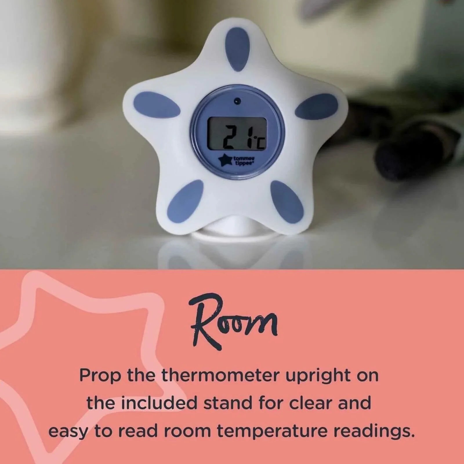 Tommee Tippee Closer to Nature Bath and Room Thermometer | Luxury Home Accessories | Heulog Glow