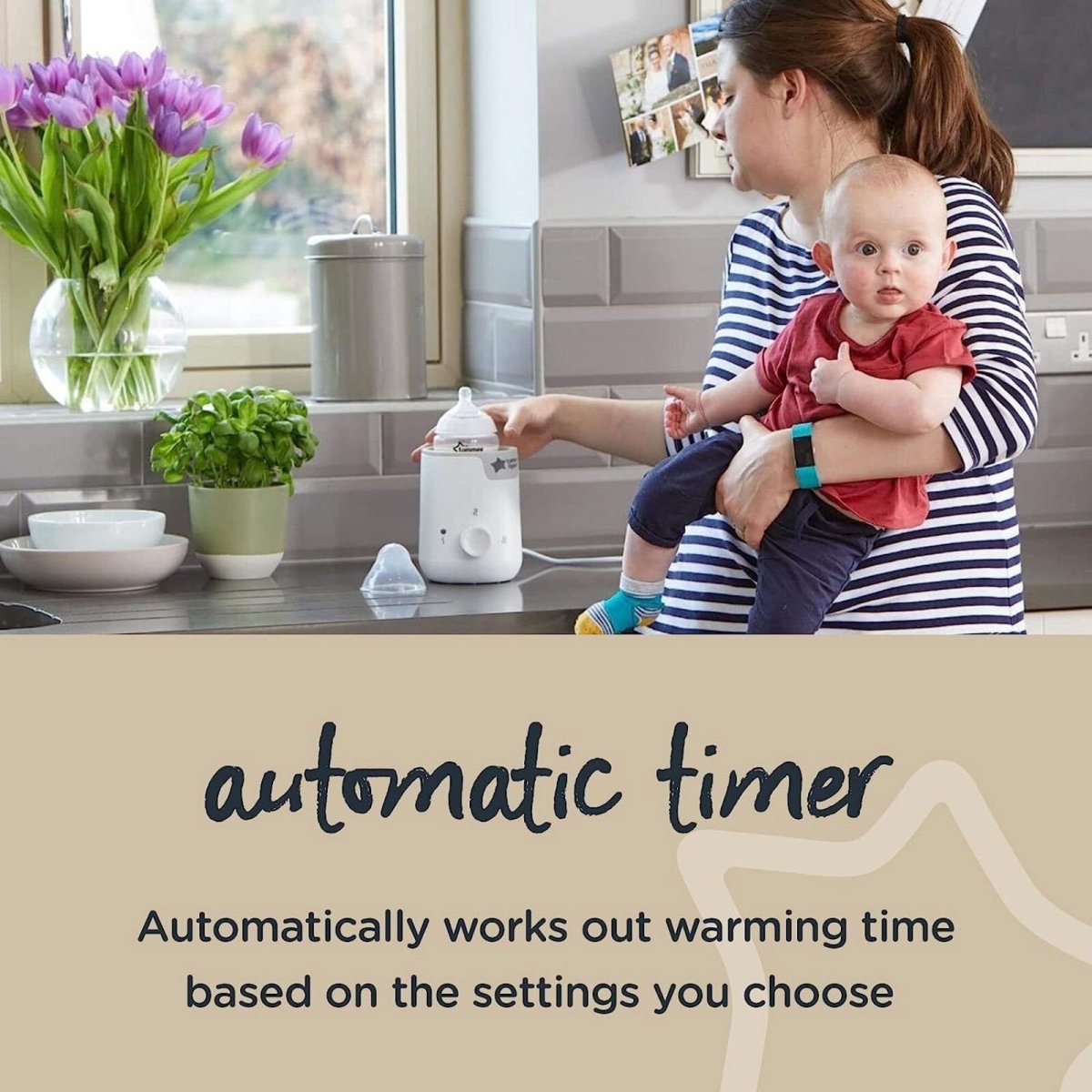 Tommee Tippee Easi-Warm Electric Bottle & Food Warmer | Luxury Home Accessories | Heulog Glow
