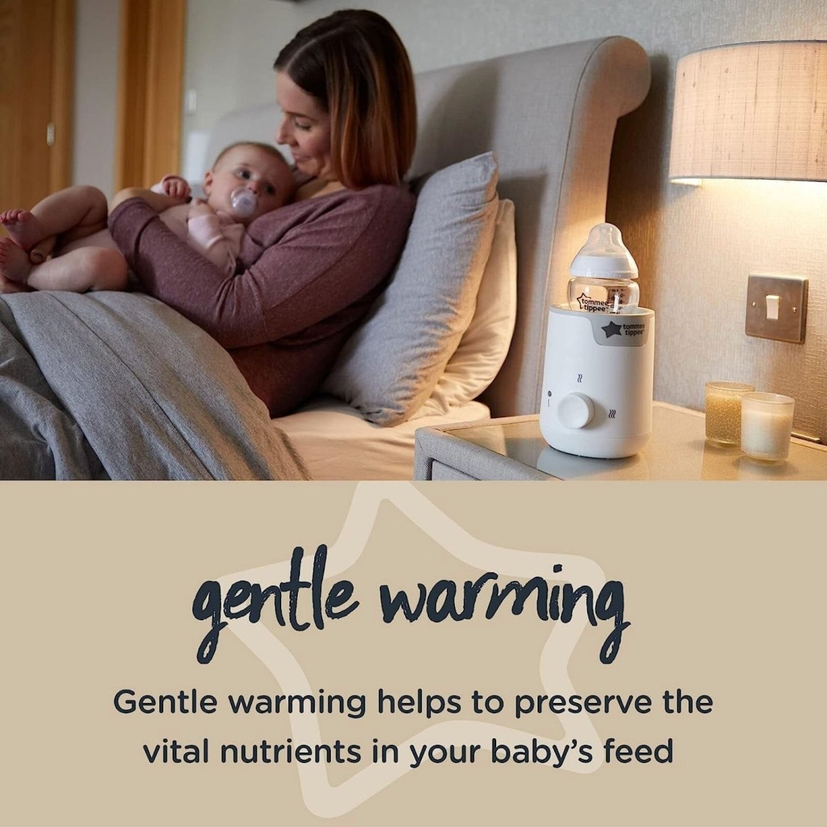 Tommee Tippee Easi-Warm Electric Bottle & Food Warmer | Luxury Home Accessories | Heulog Glow