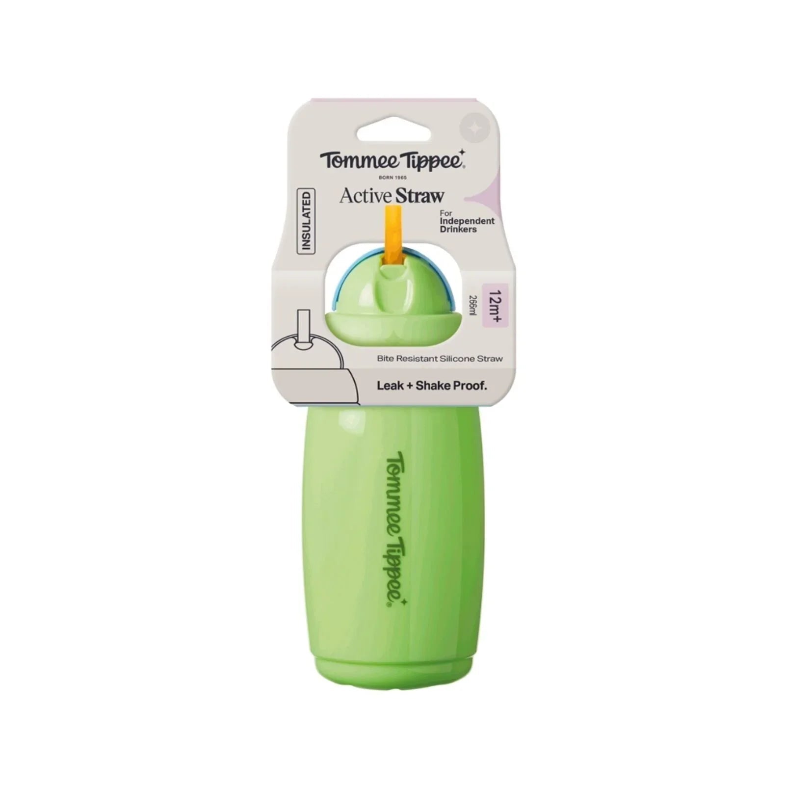 Tommee Tippee Insulated Straw 266ml 12m+ - Assorted | Luxury Home Accessories | Heulog Glow