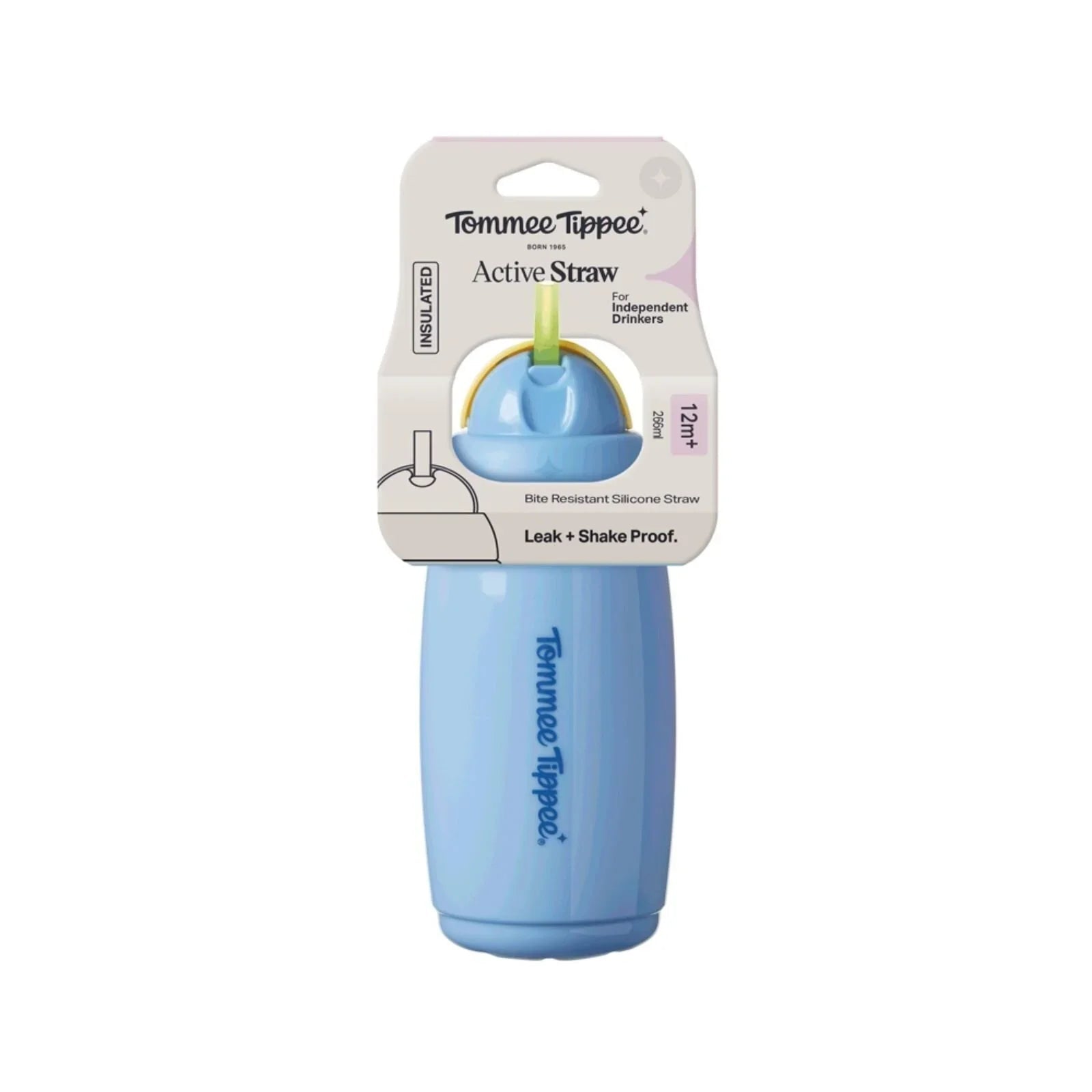 Tommee Tippee Insulated Straw 266ml 12m+ - Assorted | Luxury Home Accessories | Heulog Glow