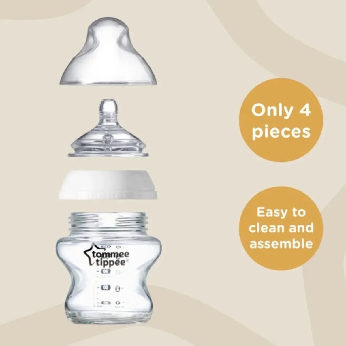 Tommee Tippee Natural Start Baby Bottle Pack of 3 | Luxury Home Accessories | Heulog Glow
