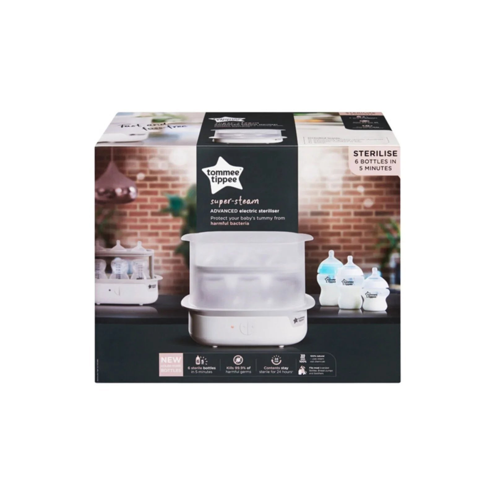 Tommee Tippee Super Steam Steriliser - White | Luxury Home Accessories | Heulog Glow