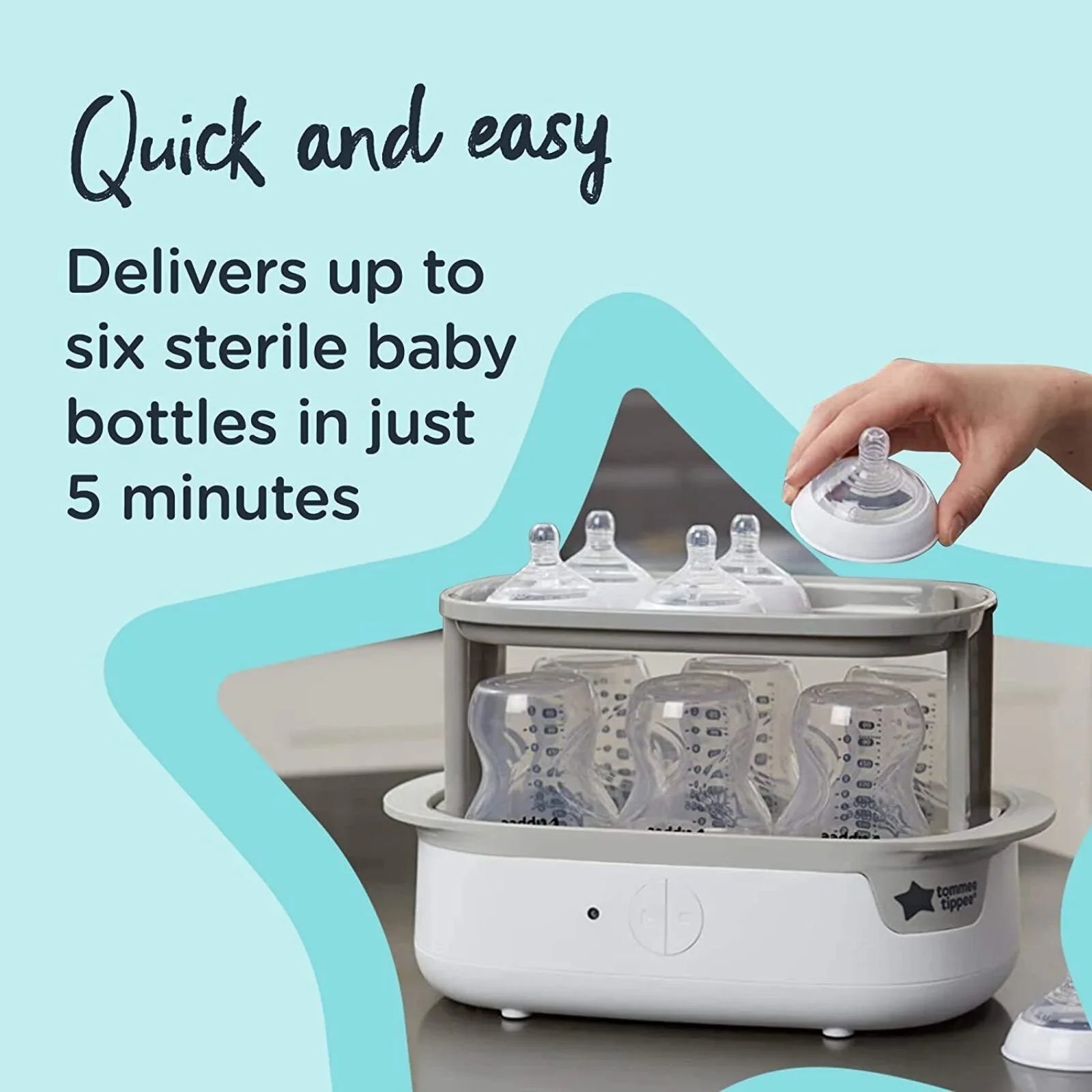 Tommee Tippee Super Steam Steriliser - White | Luxury Home Accessories | Heulog Glow