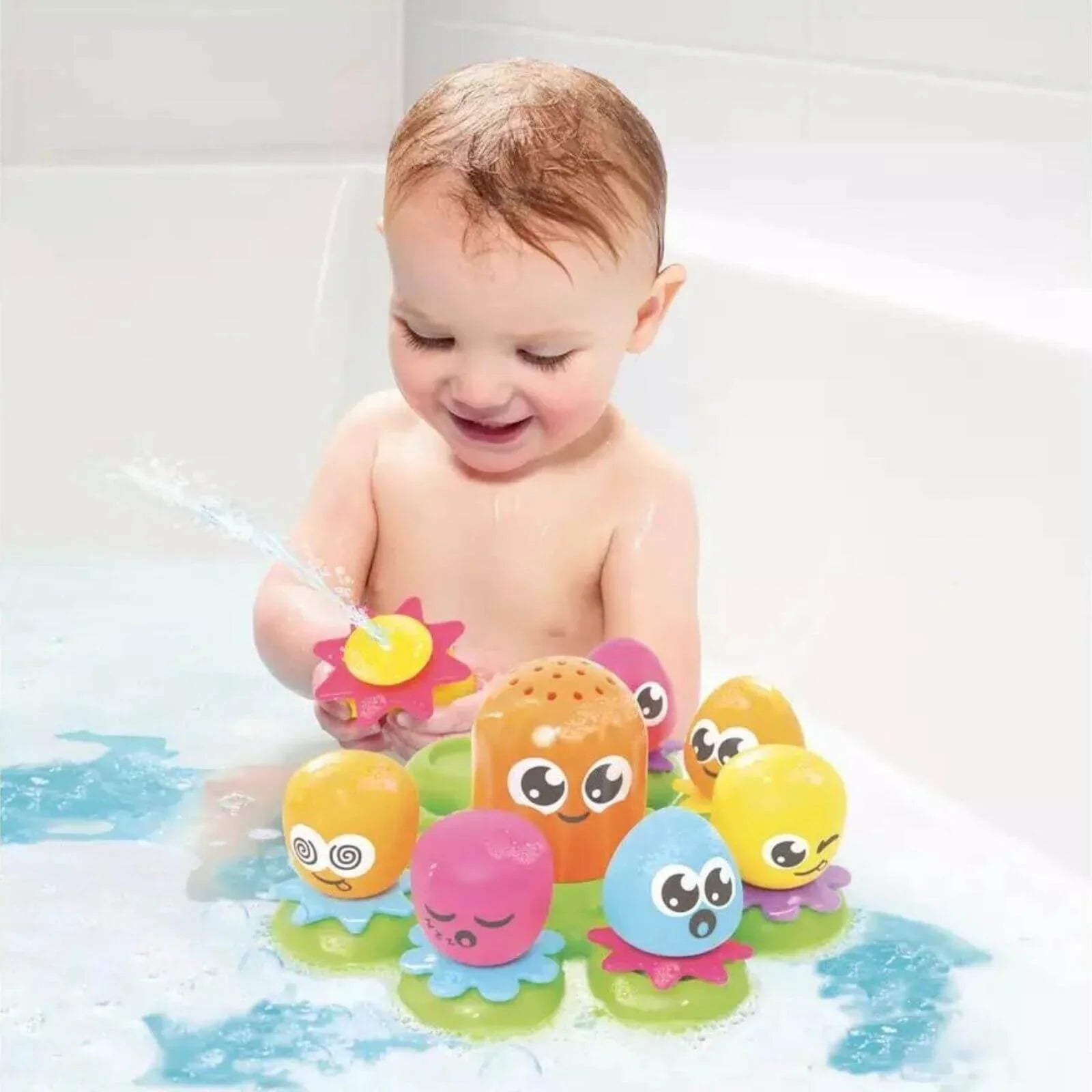 TOMY Toomies Octopals Number Sorting Baby Bath Toy | Luxury Home Accessories | Heulog Glow