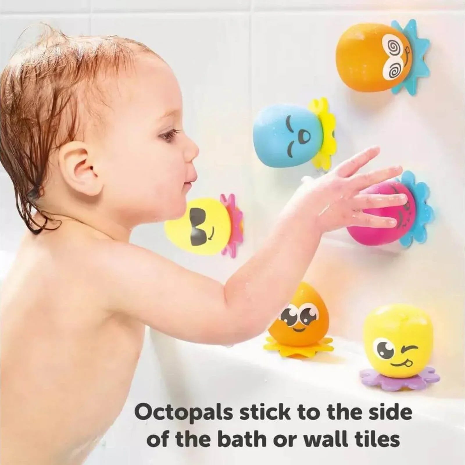 TOMY Toomies Octopals Number Sorting Baby Bath Toy | Luxury Home Accessories | Heulog Glow