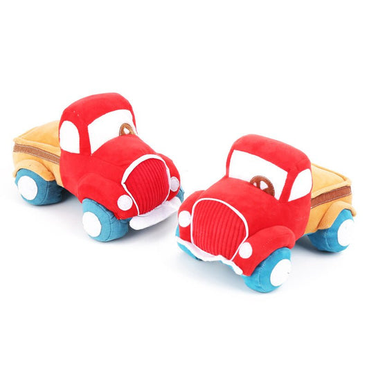 Tooth Grinding And Sound Making Plush Car Dog Toy | Luxury Home Accessories | Heulog Glow